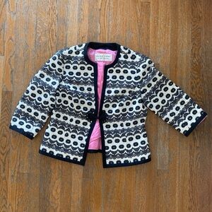 Glamorous Women’s Fitted Jacket with Black and White Pattern